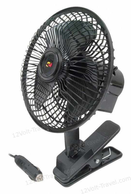 RoadPro 12-Volt Direct Hook-Up Ceramic Heater/ Fan with Swivel Base