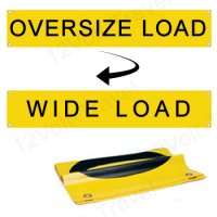 14.25" x 72" (6') Oversize Load & Wide Load Reversible Banner with Grommets