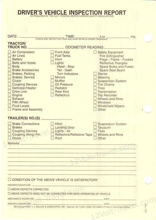 J.J. Keller 13-MP Loose Leaf Driver's Daily Log Sheets with 31 Duplicate  Sets - 12Volt-Travel®