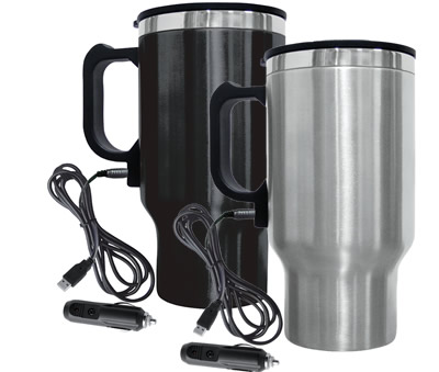Brentwood CMB-16CSB Heated Travel Mug with USB 12Volt Adapter -  12Volt-Travel®