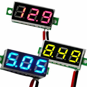 Digital LED Voltage Meter for 2.5 to 30 Volt Systems (image for) Digital LED Voltage Meter for 2.5 to 30 Volt Systems