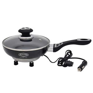 12-Volt Portable Frying Pan with Non-Stick Surface (image for) 12-Volt Portable Frying Pan with Non-Stick Surface