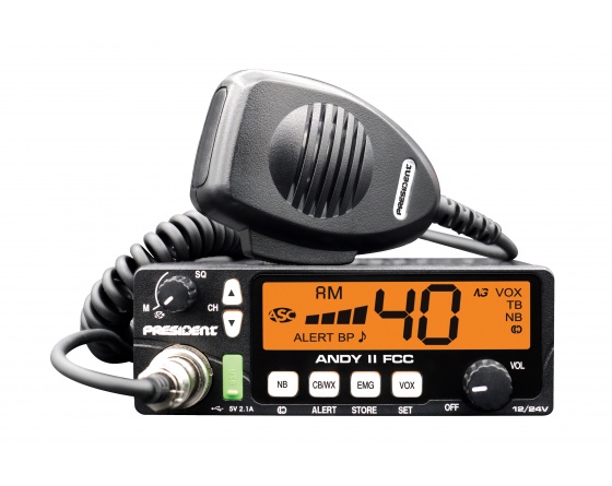 PRESIDENT ANDY II FCC CB Radio (image for) PRESIDENT ANDY II FCC CB Radio