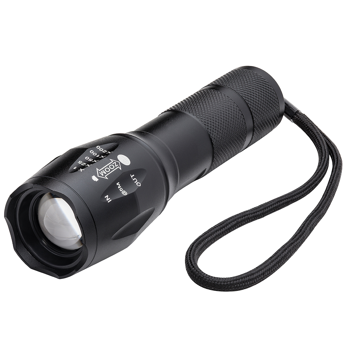 ITEK TZF120326 Super Bright LED Flashlight with Beam Zoom and 5 Modes ...